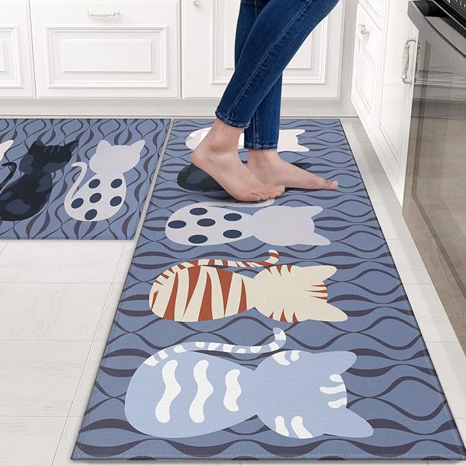 Playful Chef-Themed Kitchen Mat