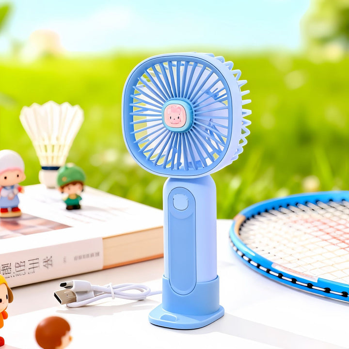Women's Portable Handheld Fan with Ergonomic Design and USB Connection Bowlift