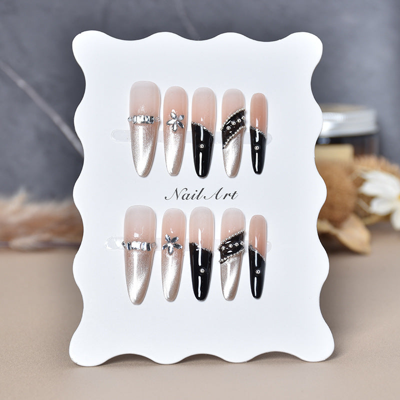 Elegant Stiletto Press-On Nail Extensions Bowlift