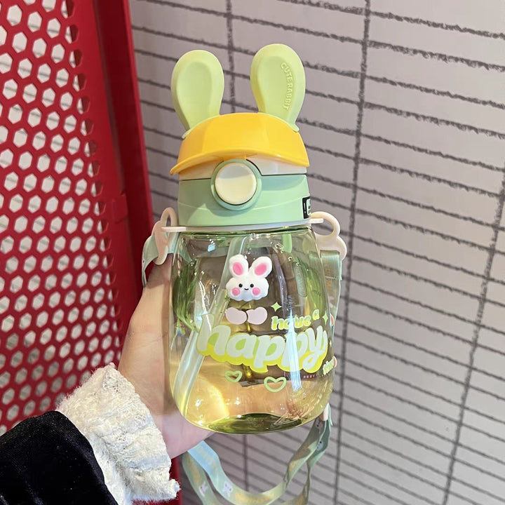 Ladies Stylish Water Bottle with Bunny Lid Bowlift