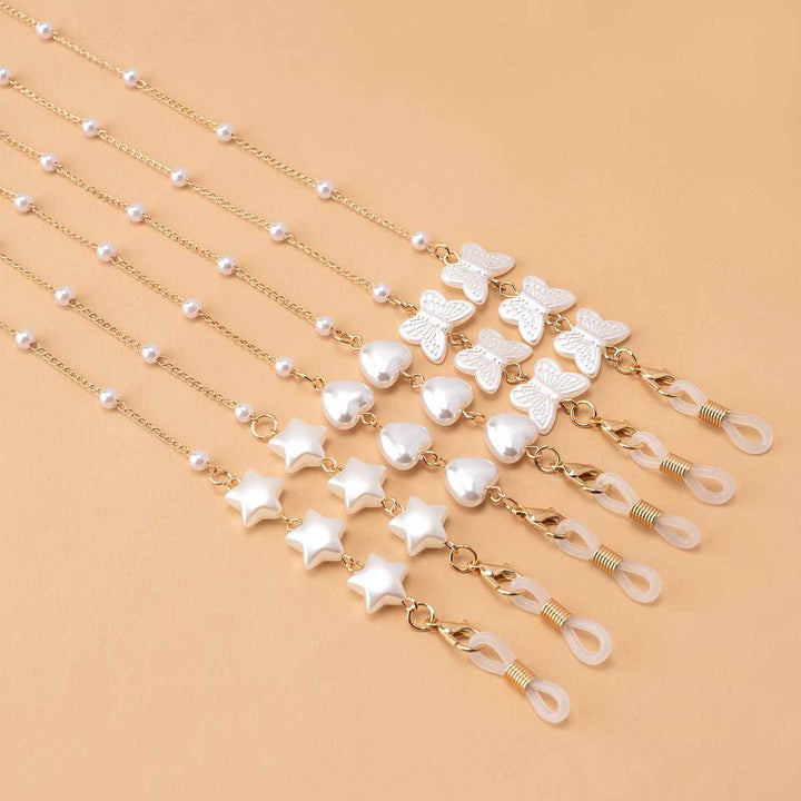 Elegant Heart-Shaped Pearl Chain Bowlift