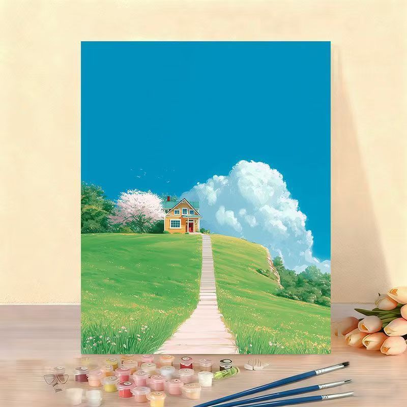DIY Scenic Home Landscape Paint by Numbers Art Kit Bowlift