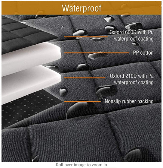 Premium Quilted Backseat Pet Protector