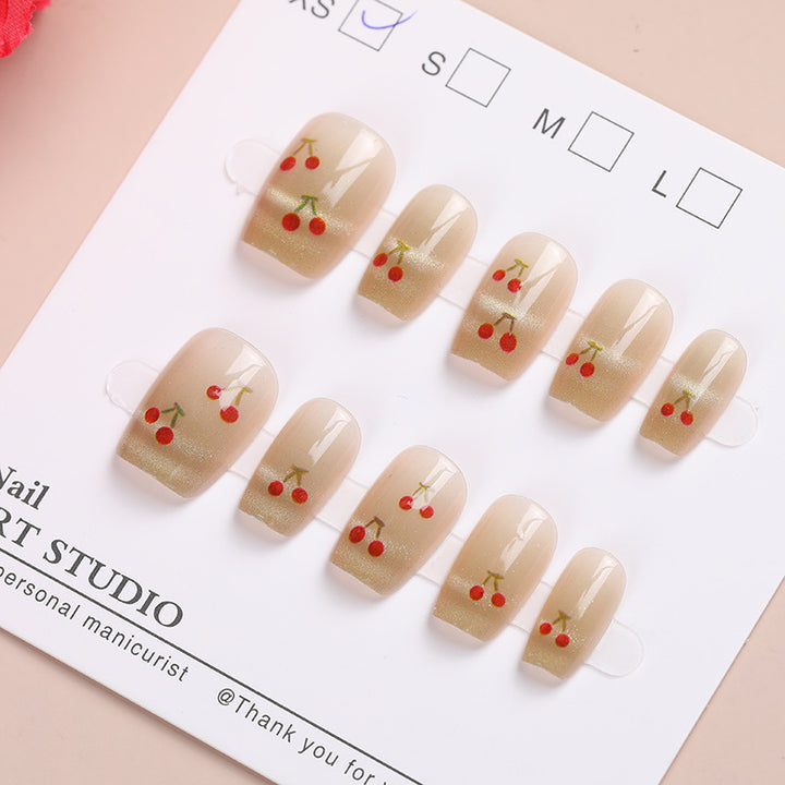 Cherry Blossom Press-On Nail Set Bowlift