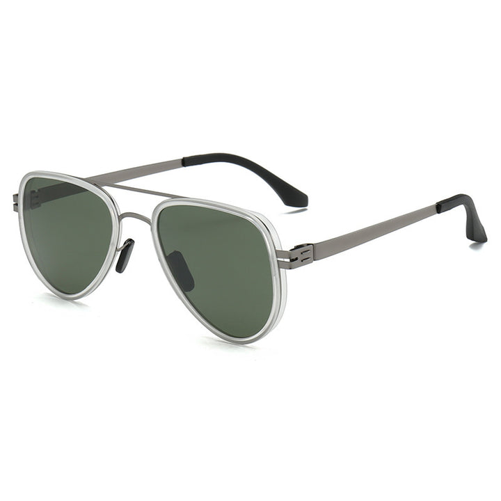 Women Aviator Sunglasses with robust metal frame and polarized lenses Bowlift