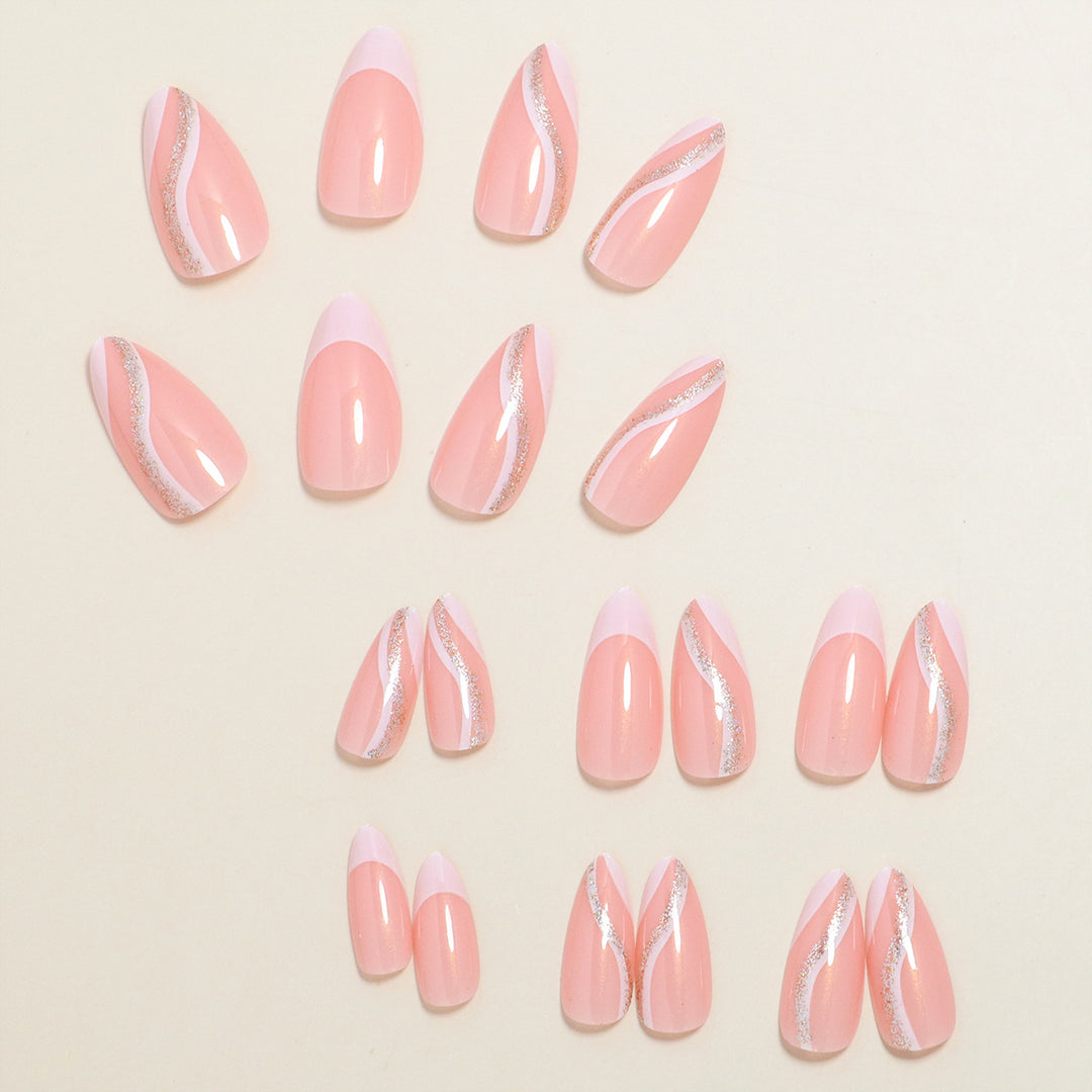 Stylish Press-On Nail Set Bowlift