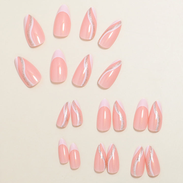 Stylish Press-On Nail Set Bowlift