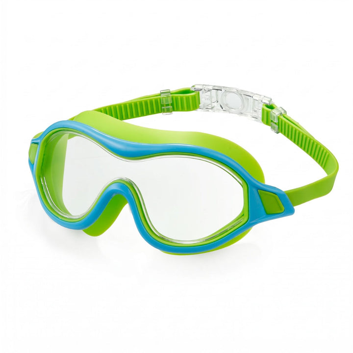 Swim mask with ergonomic design Bowlift