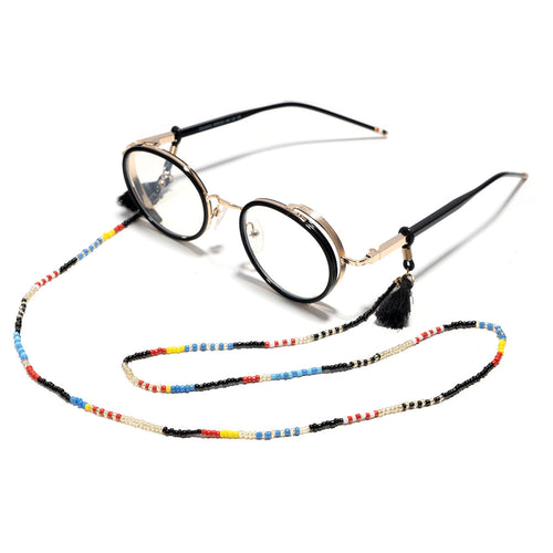 Bohemian-Inspired Beaded Eyewear Chain Bowlift