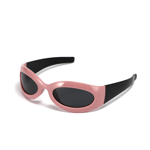 Women's fashionable retro sunglasses in trendy oval design Bowlift