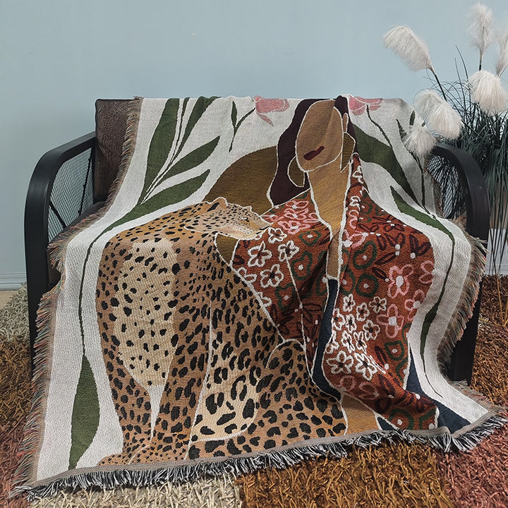 Artistic Bohemian Patterned Throw Blanket