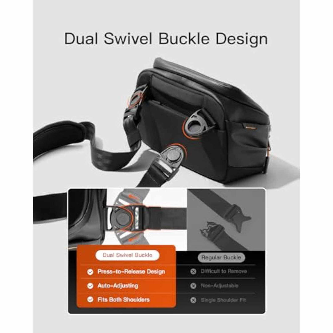 Multifunctional camera bag with separate compartments Bowlift