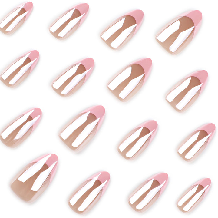 Artistic stiletto nails with gloss and transparency effects Bowlift