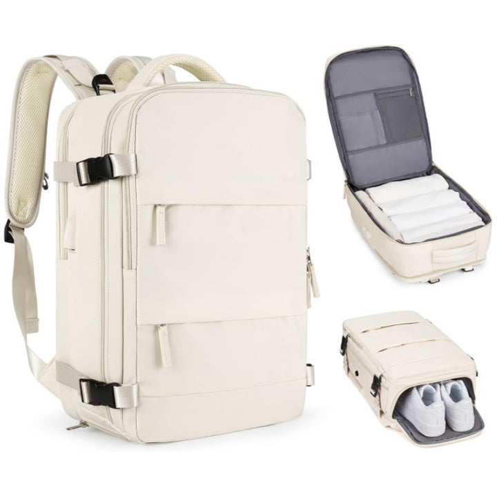 Multi-Compartment Travel Backpack Bowlift