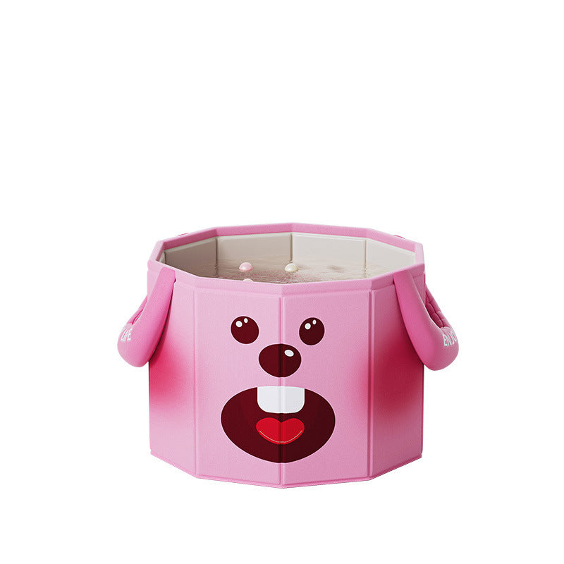 Women Inflatable Children's Bathtub with Cute Animal Design Bowlift