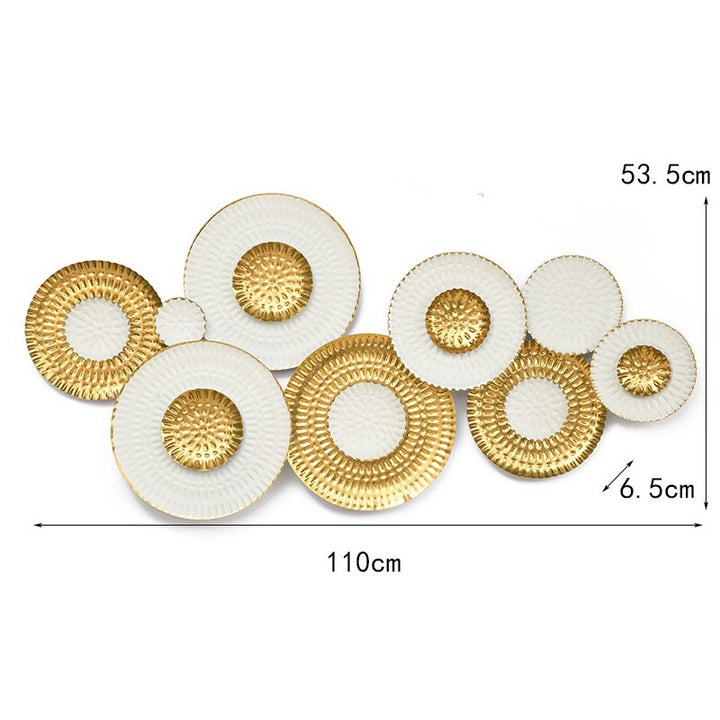 Modern Decorative Wall Sculpture with Circular Design Bowlift