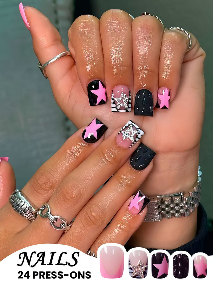 Glamorous Press-On Nail Art Bowlift