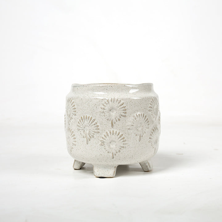 Decorative ceramic flower pot on legs Bowlift