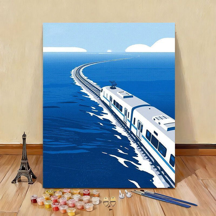 Scenic Mountain Canvas Art Kit Bowlift