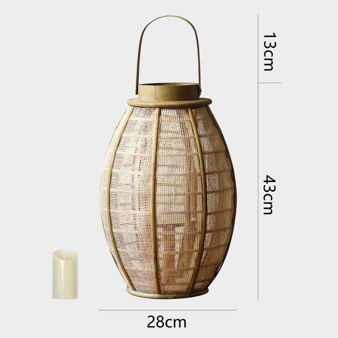Handcrafted lantern made of natural materials Bowlift