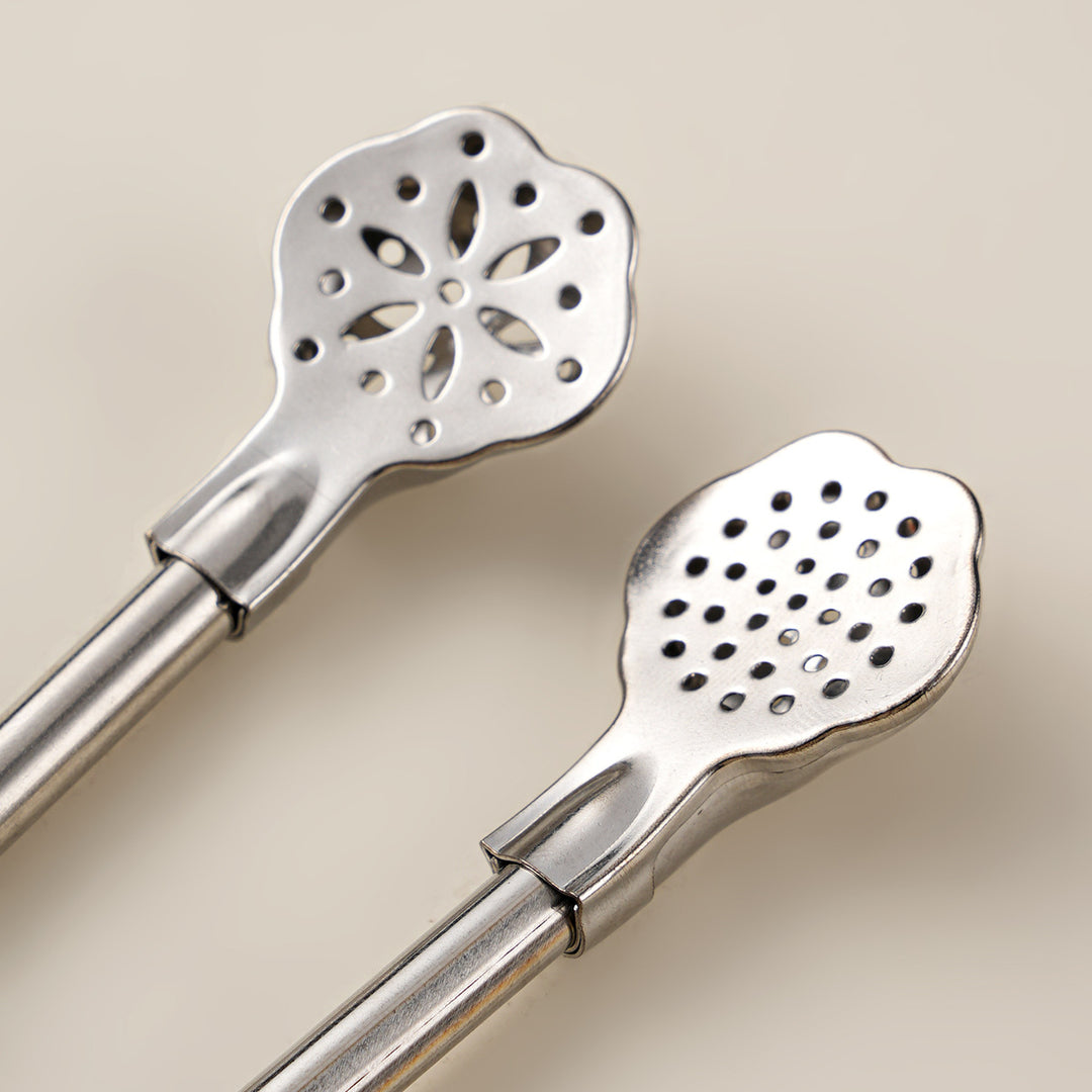 Stylish teaspoons with practical drainage holes Bowlift