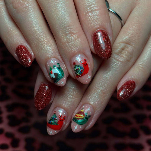 Creative Christmas Art Nails Bowlift