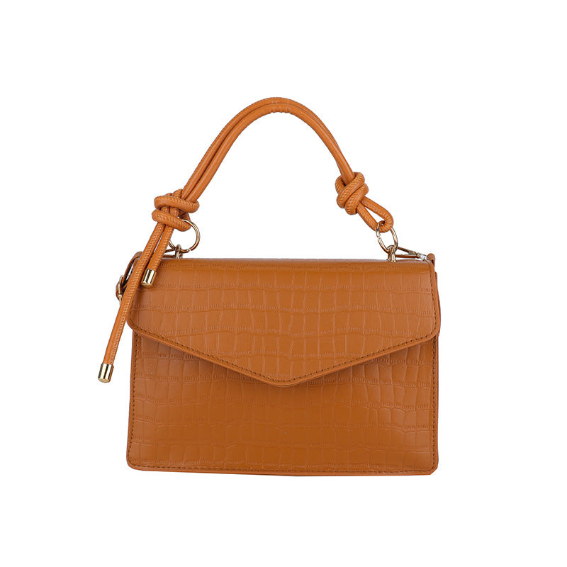 Crocodile-Embossed Handcrafted Crossbody Bag Bowlift
