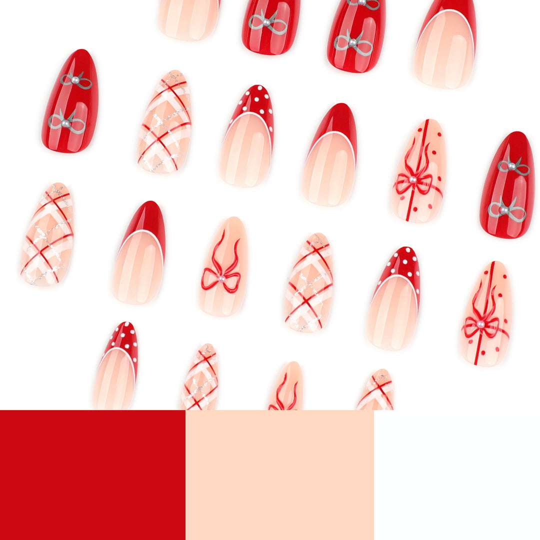 Artful nail extensions with elegant patterns and embellishments Bowlift