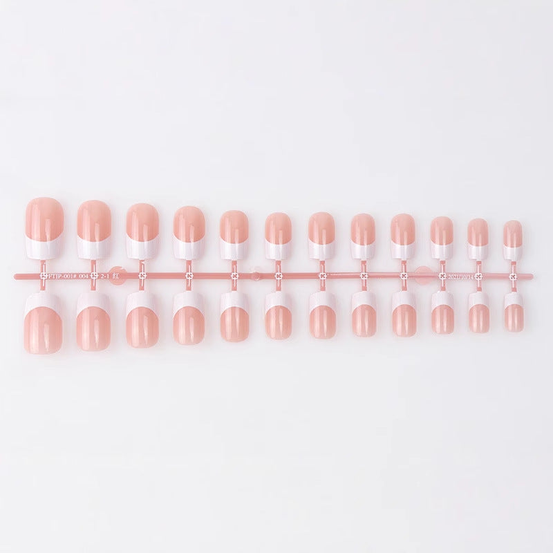 Glossy Natural-Shape Press-On Nails Bowlift