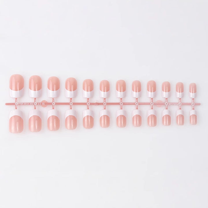 Glossy Natural-Shape Press-On Nails Bowlift