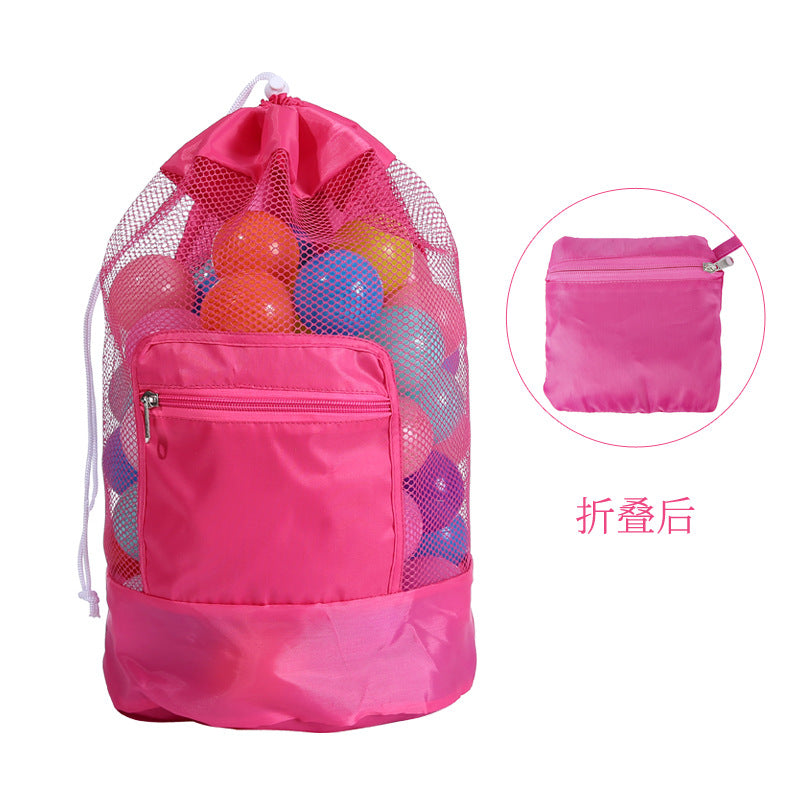 Versatile Beach Bag In Airy Mesh Design Bowlift