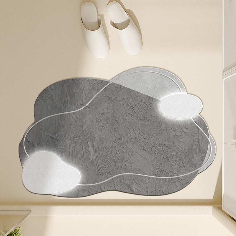 Floral-Inspired Decorative Bath Mat Bowlift
