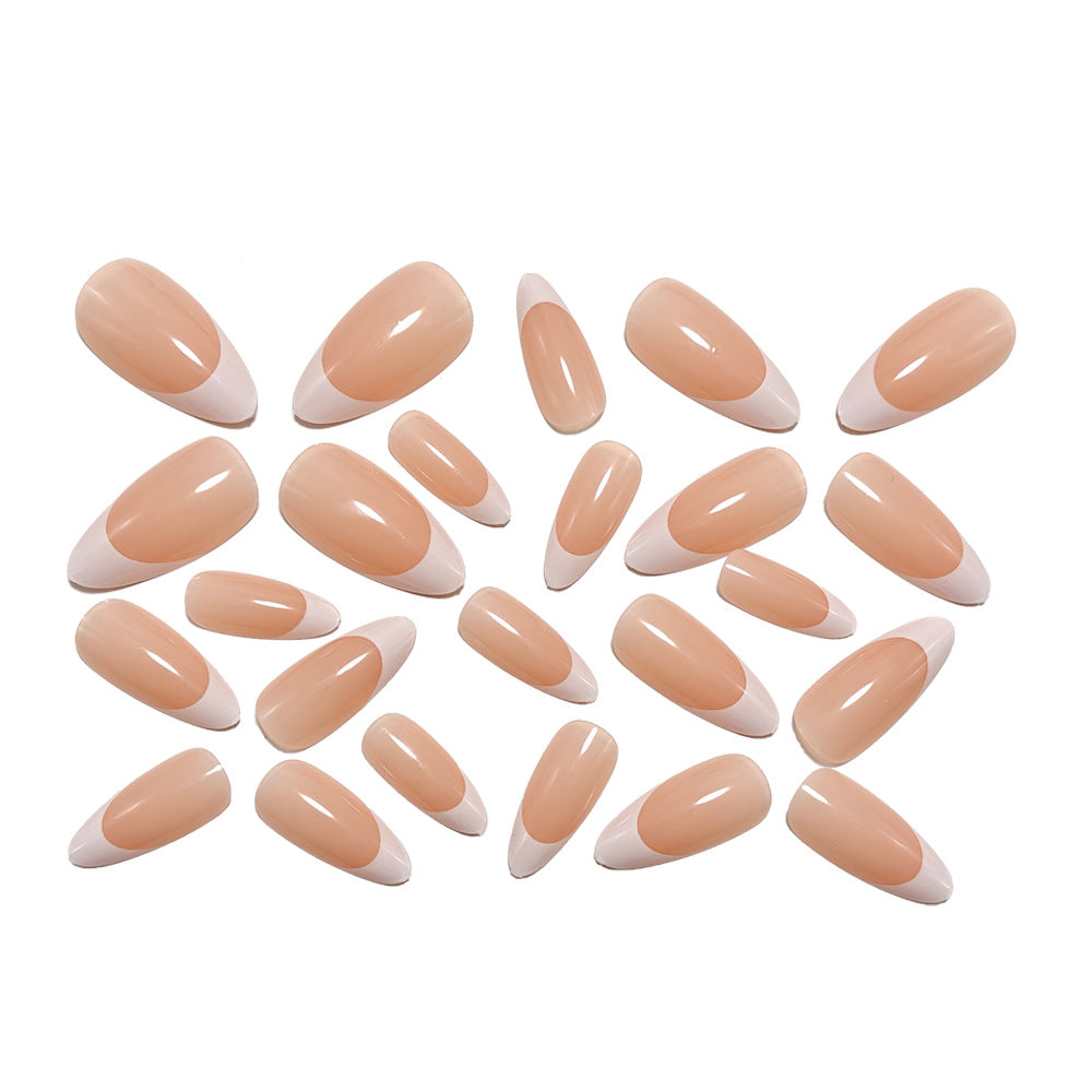 Artificial nails with French manicure Bowlift