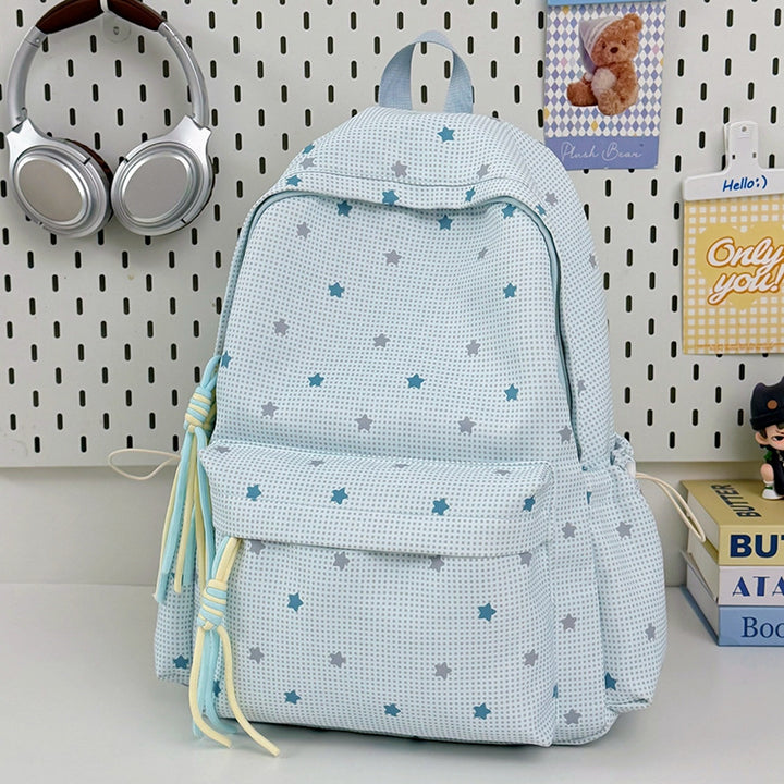 Playful Star Pattern Backpack