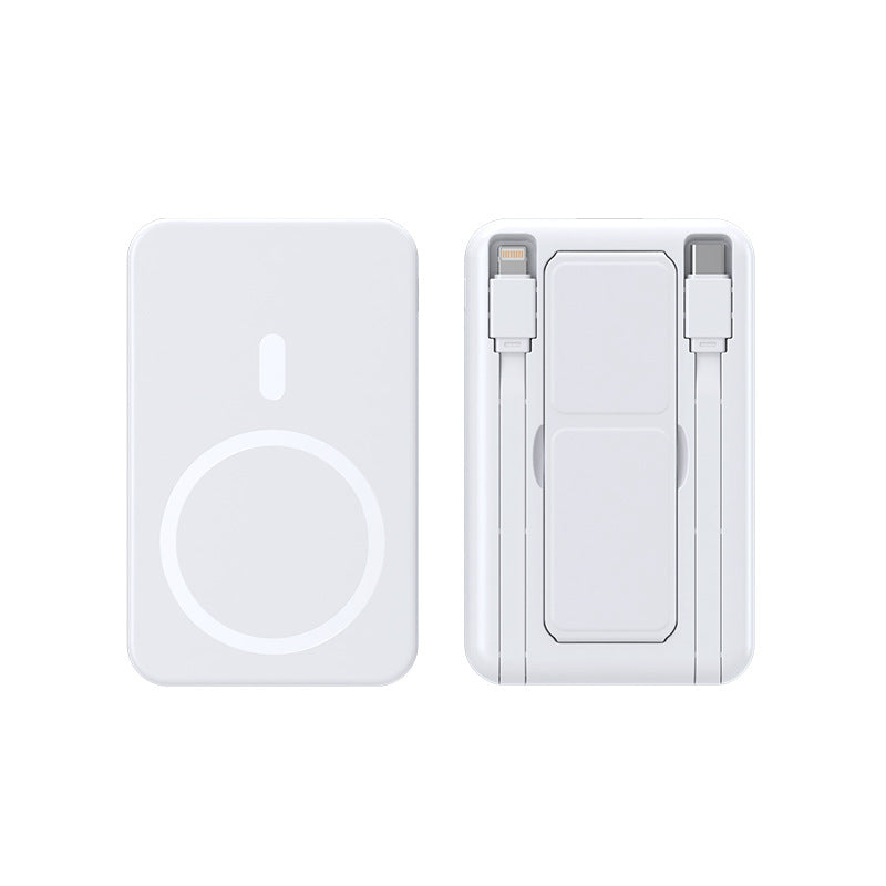Wearable Wireless Powerbank with Integrated Usb Cables Bowlift