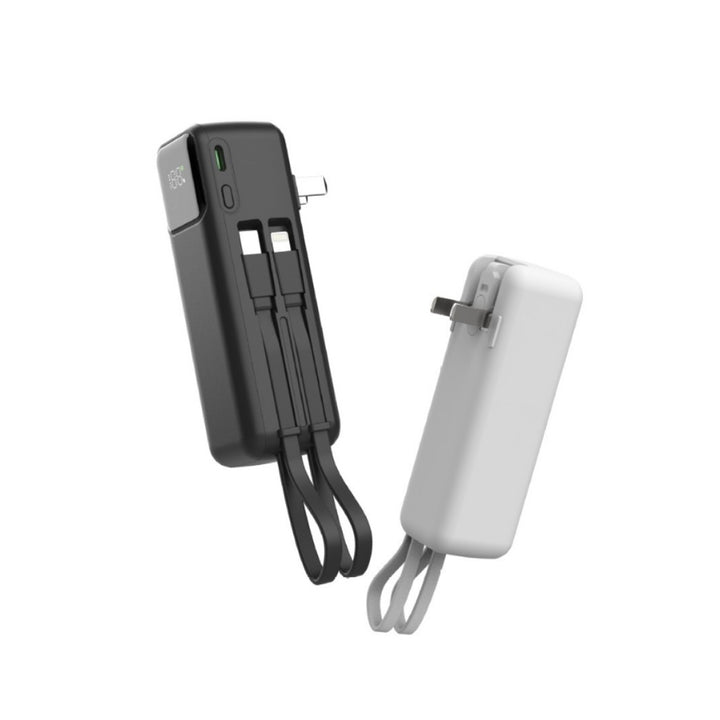 Portable power bank with integrated wireless charging function and LCD display Bowlift