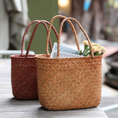 Unisex Braided Basket with Sturdy Handles Bowlift