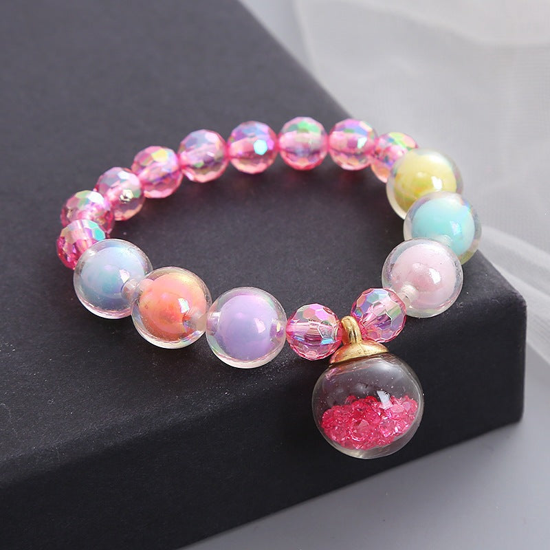Bracelet Made of Colorful Glass Beads Bowlift