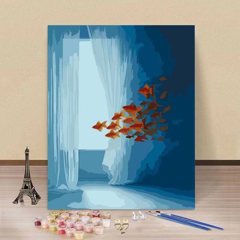 DIY Underwater Scene Paint by Numbers Kit Bowlift