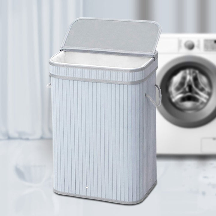 Elegant Laundry Basket Made of Natural Bamboo Bowlift