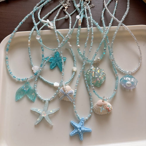 Necklace with Glitter Fish Tail Bowlift