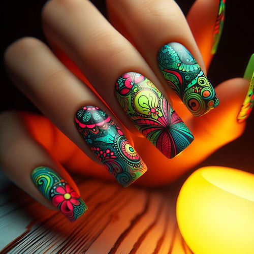 3D Artistic Floral Nail Art Bowlift