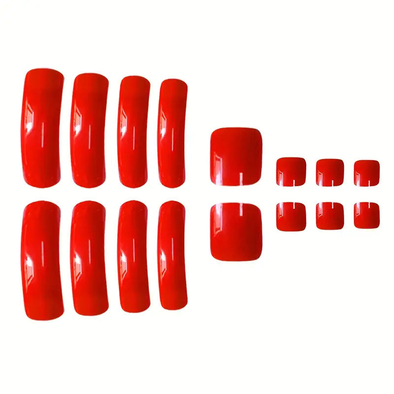 Premium Glossy Press-On Nail Set Bowlift