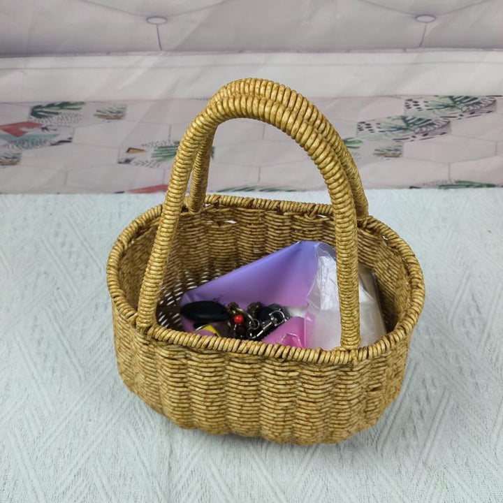 Handwoven Decorative Basket Bowlift