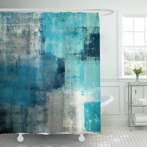 Scenic Beach-Themed Shower Curtain Bowlift