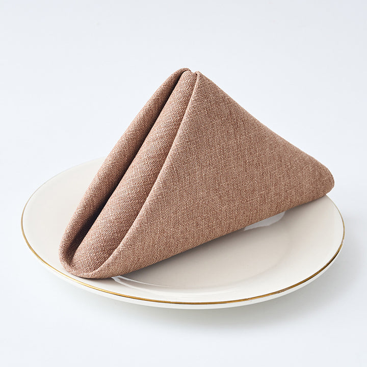 Premium Textured Linen-Blend Dinner Napkin With Hotel-Style Hem