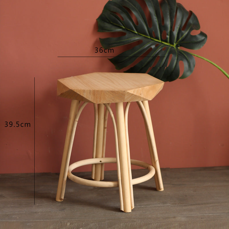 Modern stool made of solid wood Bowlift