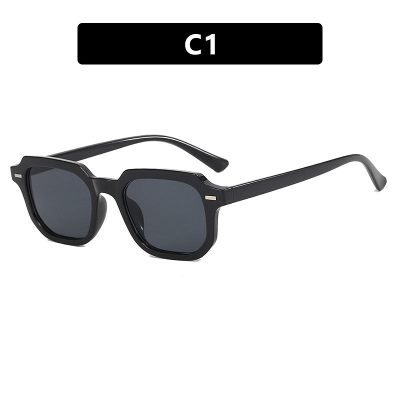 Women's square sunglasses with stylish frame structure and UV protection Bowlift