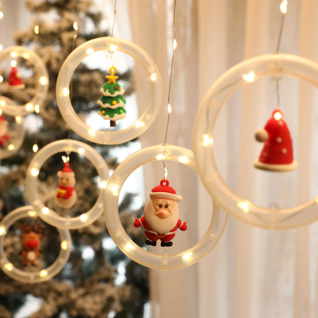 BowLift | Christmas Circle Doll Hanging Decoration 10 LED USB String Lights