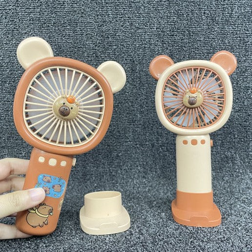 Unisex Portable Hand Fan in Cute Bear Design Bowlift